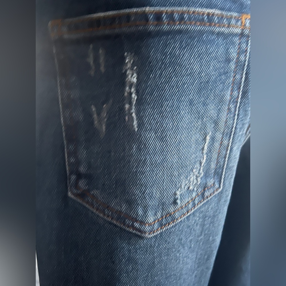 HALE By AG NADINE HIGH RISE DISTRESSED STRAIGHT LEG JEAN - Picture 10 of 12